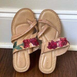 Born leather and custom design sandals